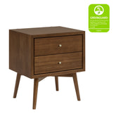 Palma Assembled Nightstand with USB Port | Natural Walnut Nightstands Babyletto 