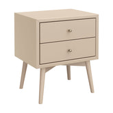 Palma Assembled Nightstand with USB Port | Taupe Nightstands Babyletto Taupe M 