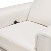 Willa Recliner in Eco-Performance Fabric | Water Repellent & Stain Resistant Cream Rocking Chairs NAMESAKE 