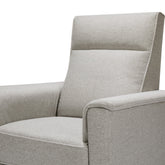 Willa Recliner in Eco-Performance Fabric | Water Repellent & Stain Resistant Grey Rocking Chairs NAMESAKE 