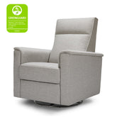 Willa Recliner in Eco-Performance Fabric | Water Repellent & Stain Resistant Grey Rocking Chairs NAMESAKE 