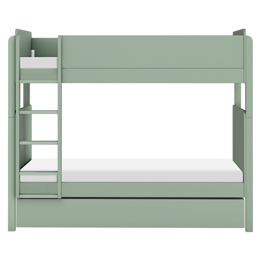 Universal Twin Storage Trundle Bed | Light Sage Kids Beds Babyletto 