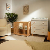 Yuzu 8-in-1 Convertible Crib with All-Stages Conversion Kits | Natural Cribs & Toddler Beds Babyletto 