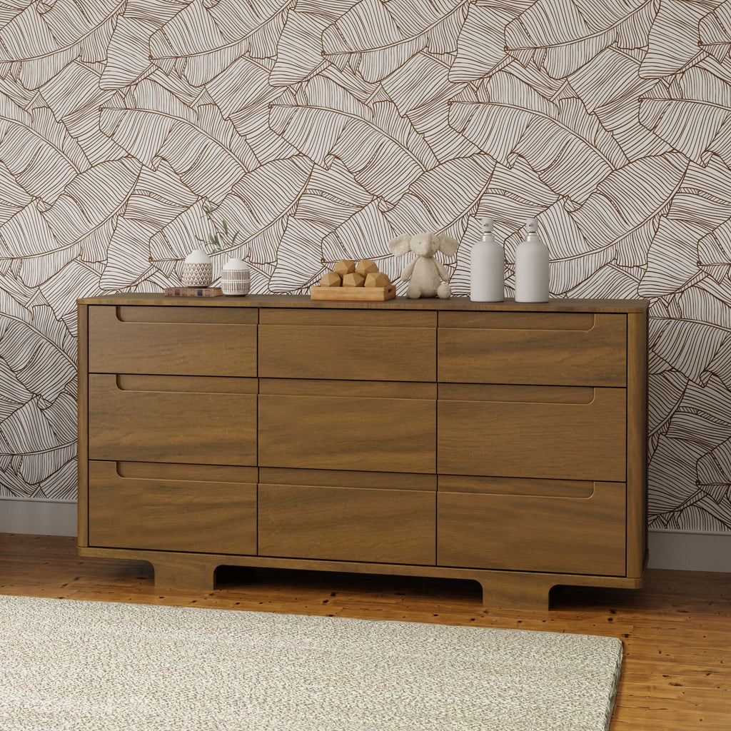 Yuzu 9-Drawer Assembled Dresser | Natural Walnut Dressers Babyletto 