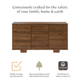 Yuzu 9-Drawer Assembled Dresser | Natural Walnut Dressers Babyletto 