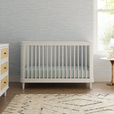 Marin with Cane 3-in-1 Convertible Crib | Warm White Cribs & Toddler Beds Namesake 