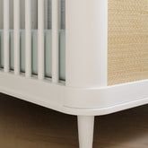 Marin with Cane 3-in-1 Convertible Crib | Warm White Cribs & Toddler Beds Namesake 