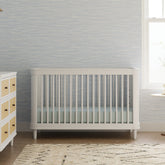 Marin with Cane 3-in-1 Convertible Crib | Warm White Cribs & Toddler Beds Namesake 