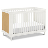 Marin with Cane 3-in-1 Convertible Crib | Warm White Cribs & Toddler Beds Namesake 