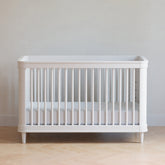 Marin with Cane 3-in-1 Convertible Crib | Warm White Cribs & Toddler Beds Namesake 