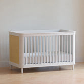 Marin with Cane 3-in-1 Convertible Crib | Warm White Cribs & Toddler Beds Namesake 