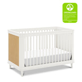 Marin with Cane 3-in-1 Convertible Crib | Warm White Cribs & Toddler Beds Namesake 