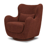 Solstice Swivel Glider in Teddy Loop | Crimson Rocking Chairs Nursery Works 