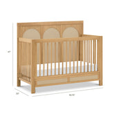 Eloise 4-in-1 Convertible Crib | Honey & Performance Sand Eco-Weave Cribs & Toddler Beds NAMESAKE 