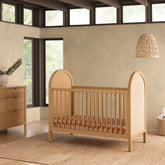 Bondi Cane 3-in-1 Convertible Crib | Honey Cribs & Toddler Beds Babyletto 