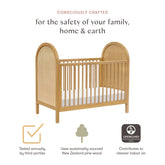 Bondi Cane 3-in-1 Convertible Crib | Honey Cribs & Toddler Beds Babyletto 