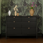 Bondi 6-Drawer Assembled Dresser | Black Dresser Babyletto 