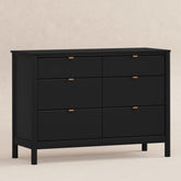 Bondi 6-Drawer Assembled Dresser | Black Dressers Babyletto 