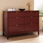 Bondi 6-Drawer Assembled Dresser | Crimson Dressers Babyletto 