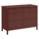 Bondi 6-Drawer Assembled Dresser | Crimson Dressers Babyletto 