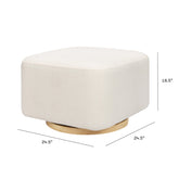 Kiwi Gliding Ottoman Water Repellent & Stain Resistant | Performance Cream Eco-Weave Ottomans Babyletto 