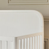 Brimsley Tambour 4-in-1 Convertible Crib | Warm White Cribs & Toddler Beds NAMESAKE 