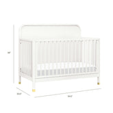 Brimsley Tambour 4-in-1 Convertible Crib | Warm White Cribs & Toddler Beds NAMESAKE 