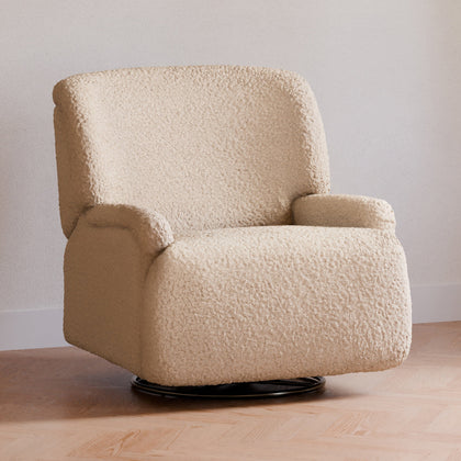 Winslow Extra Wide Recliner and Swivel Glider | Chai Shearling Rocking Chairs NAMESAKE 