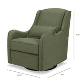 Devon Recliner and Swivel Glider | Olive Boucle Rocking Chairs NAMESAKE 