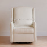 Devon Recliner and Swivel Glider | Performance Ivory Eco-Basketweave Rocking Chairs NAMESAKE 