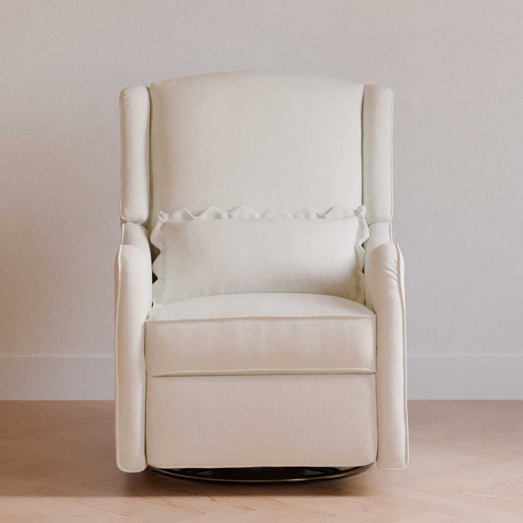 Devon Recliner and Swivel Glider | Performance Ivory Eco-Basketweave Rocking Chairs NAMESAKE 