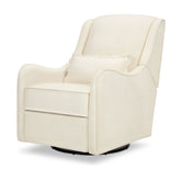 Devon Recliner and Swivel Glider | Performance Ivory Eco-Basketweave Rocking Chairs NAMESAKE 