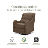 Devon Recliner and Swivel Glider | Performance Truffle Eco-Basketweave Rocking Chairs NAMESAKE 