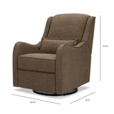 Devon Recliner and Swivel Glider | Performance Truffle Eco-Basketweave Rocking Chairs NAMESAKE 