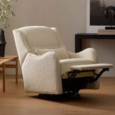 Devon Recliner and Swivel Glider | Ivory Boucle Rocking Chairs NAMESAKE 