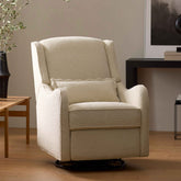 Devon Recliner and Swivel Glider | Ivory Boucle Rocking Chairs NAMESAKE 