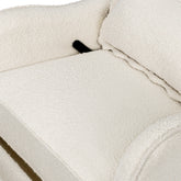 Devon Recliner and Swivel Glider | Ivory Boucle Rocking Chairs NAMESAKE 