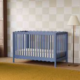 Swell 4-in-1 Convertible Crib with Toddler Bed Conversion Kit | Cove Blue Cribs & Toddler Beds Babyletto 