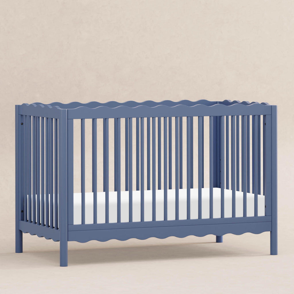 Swell 4-in-1 Convertible Crib with Toddler Bed Conversion Kit | Cove Blue Cribs & Toddler Beds Babyletto 