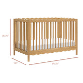 Swell 4-in-1 Convertible Crib with Toddler Bed Conversion Kit | Honey Cribs & Toddler Beds Babyletto 