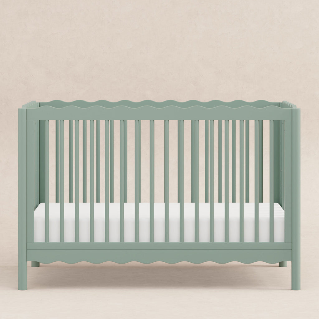 Swell 4-in-1 Convertible Crib with Toddler Bed Conversion Kit | Light Sage Cribs & Toddler Beds Babyletto 