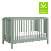 Swell 4-in-1 Convertible Crib with Toddler Bed Conversion Kit | Light Sage Cribs & Toddler Beds Babyletto 