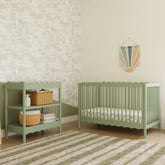 Swell Changing Table | Light Sage Changing Tables & Trays Babyletto 