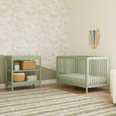 Swell Changing Table | Light Sage Changing Tables & Trays Babyletto 