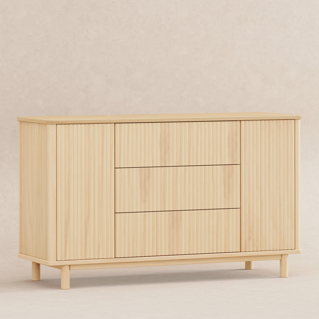 Pogo Tambour Assembled Dresser | Blonde Dressers Babyletto 