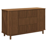 Pogo Tambour Assembled Dresser | Natural Walnut Dressers Babyletto 