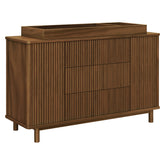 Pogo Tambour Assembled Dresser | Natural Walnut Dressers Babyletto 