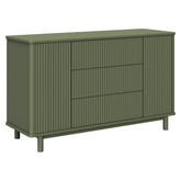 Pogo Tambour Assembled Dresser | Olive Dressers Babyletto Olive L 