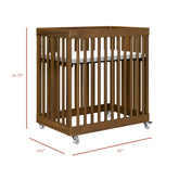 Pogo 8-in-1 Convertible Crib with All-Stages Conversion Kits | Natural Walnut Cribs & Toddler Beds Babyletto 