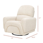 Rainbow Recliner and Swivel Glider in Teddy Loop | Almond Rocking Chairs Babyletto 